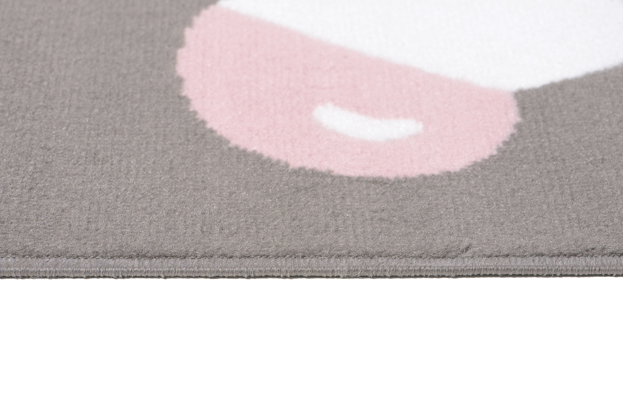 Tappeto bambino panda orso motivo rosa grigio nero animali pelo corto cameretta bambini - Foto 6 di 17
