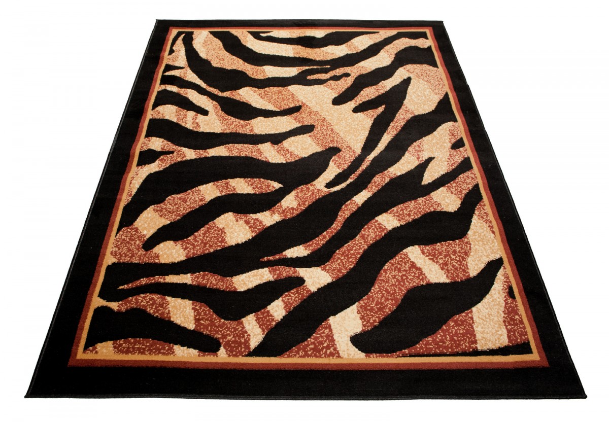 Teppich Kurzflor Modern Tiermotive Leopard Tiger Muster Wohnzimmer Schlafzimmer