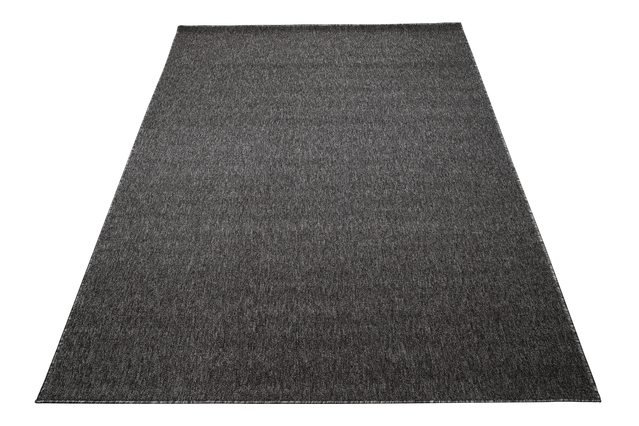 Tappeto soggiorno tinta unita grigio nero moderno pelo corto tecnologia loop ÖKOTEX - Foto 10 di 31