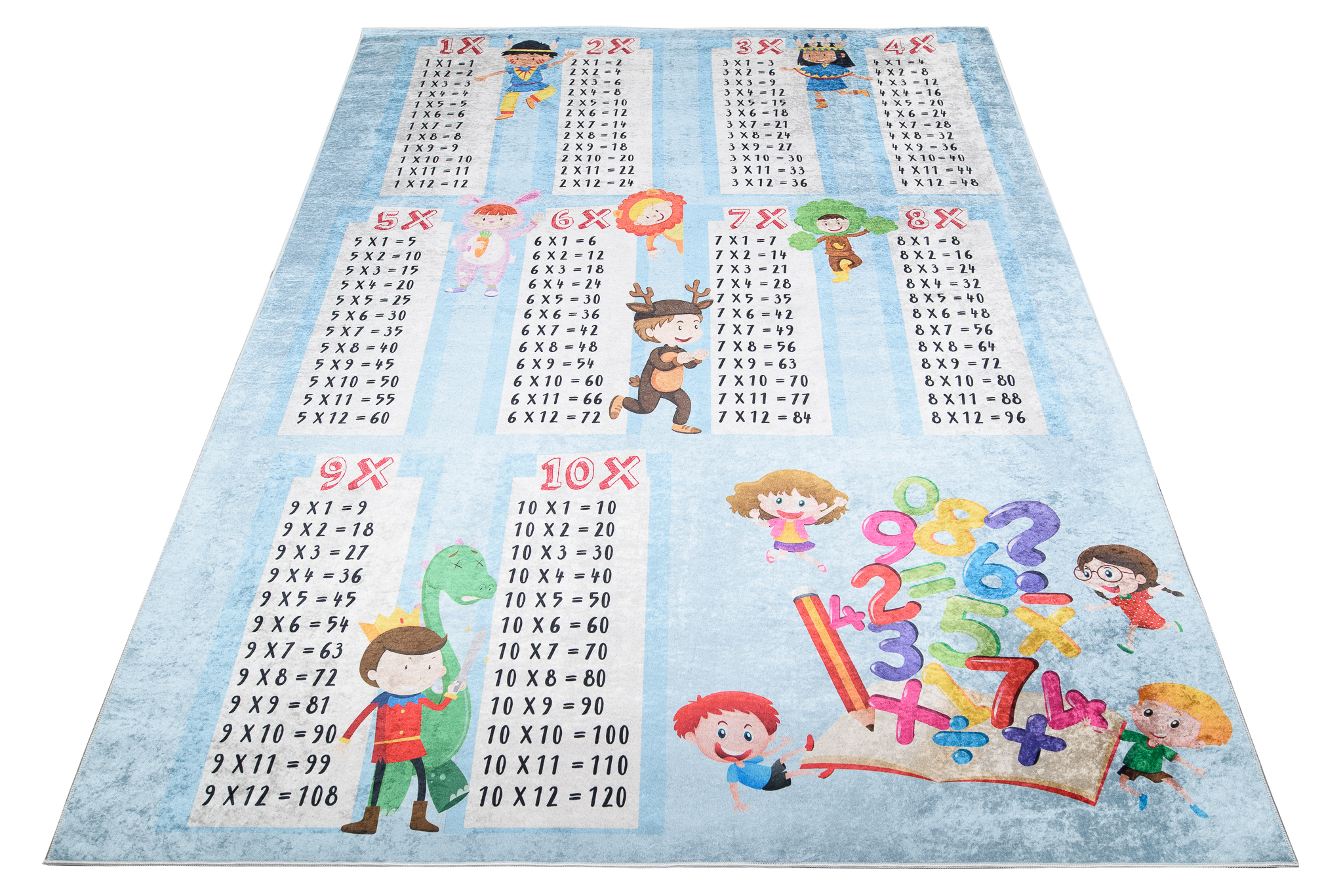 Tappeto gioco cameretta bambini tappeto bambini motivo monouso lavabile in lavatrice - Foto 9 di 11