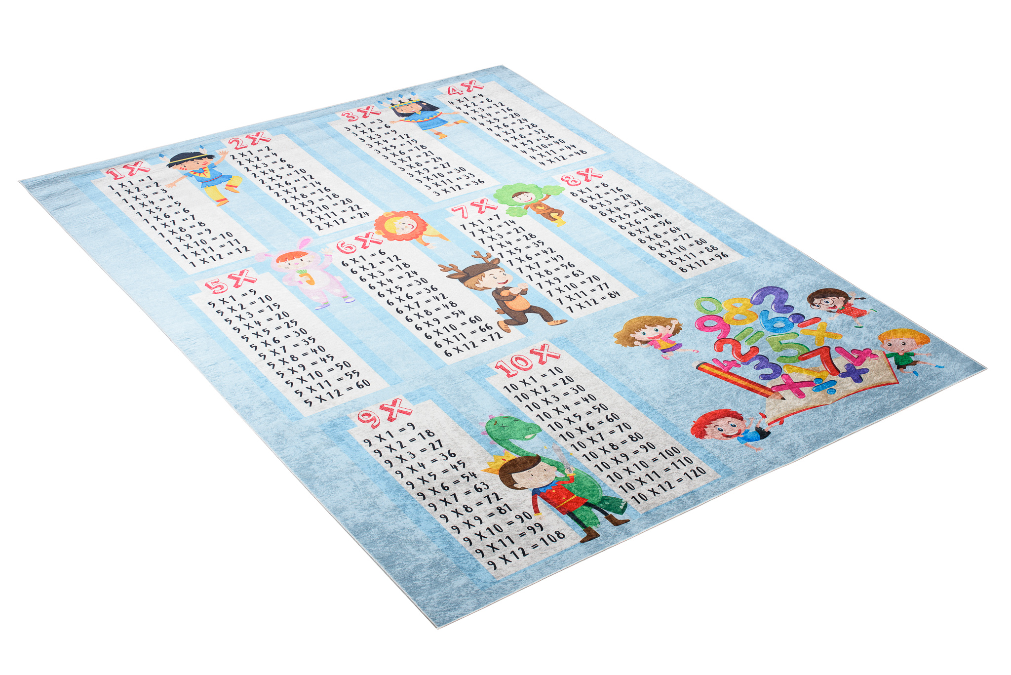 Tappeto gioco cameretta bambini tappeto bambini motivo monouso lavabile in lavatrice - Foto 10 di 11