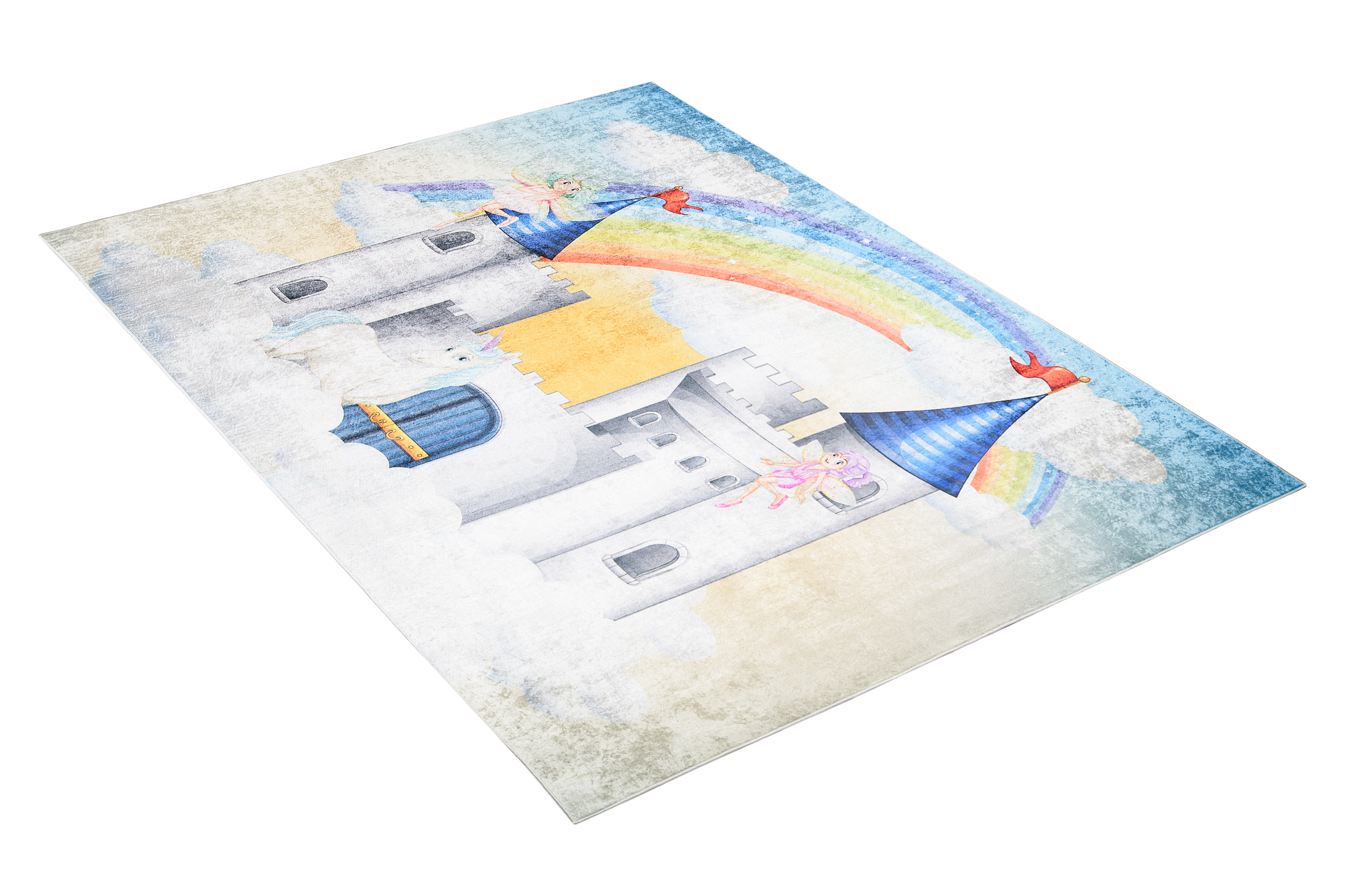 Alfombra infantil habitación infantil cerradura motivo colorido lavable antideslizante colorido - Imagen 11 de 12