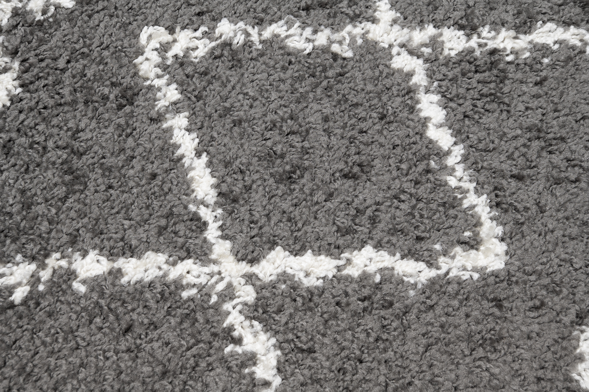 Alfombra Shaggy Flor Alto Gris Oscuro Moderno Salón Dormitorio ECOTEX - Imagen 4 de 12