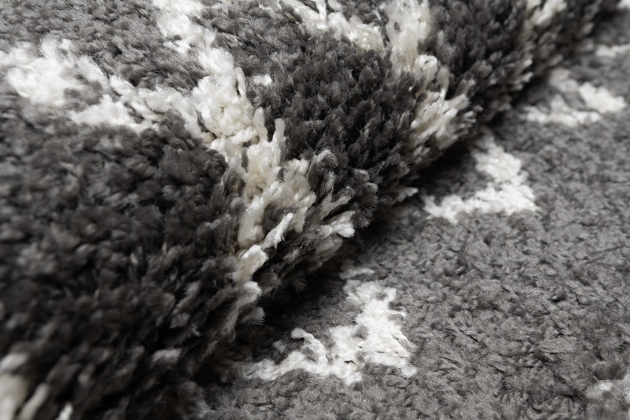 Alfombra Shaggy Flor Alto Gris Oscuro Moderno Salón Dormitorio ECOTEX - Imagen 8 de 12