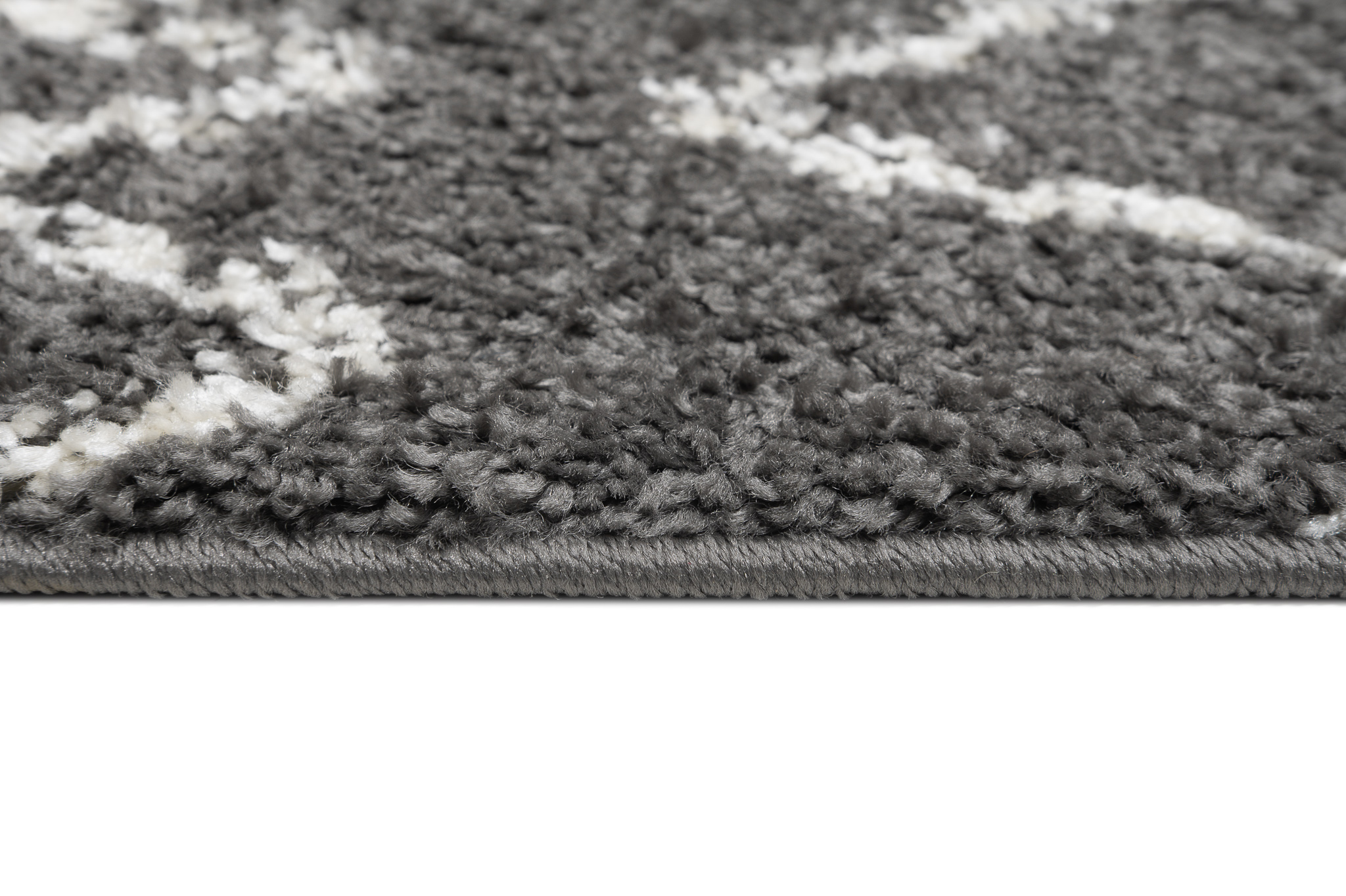 Alfombra Shaggy Flor Alto Gris Oscuro Moderno Salón Dormitorio ECOTEX - Imagen 6 de 12