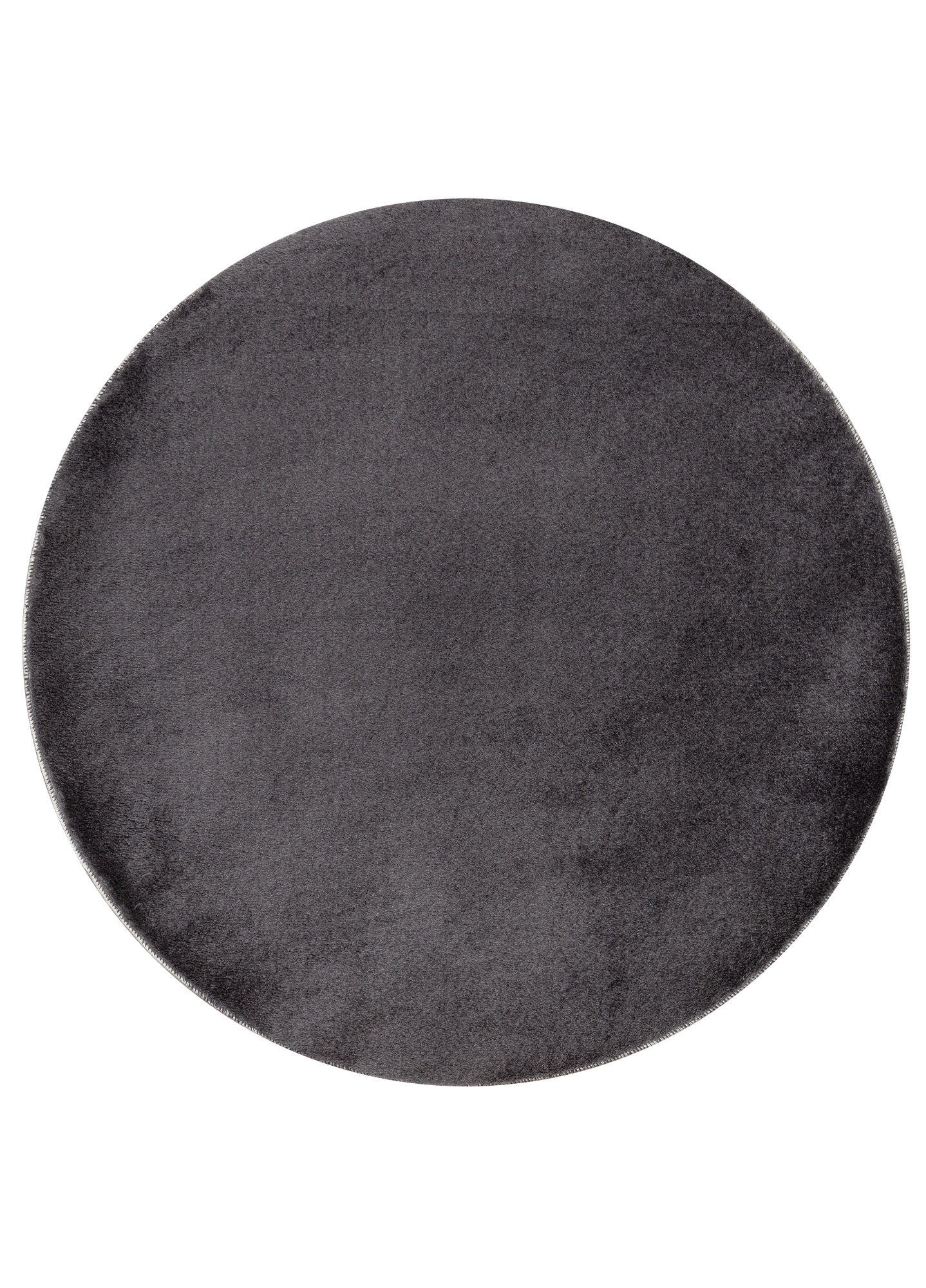 Alfombra Redonda Monocromática Beige Lavable Antideslizante Moderna Salón Dormitorio - Imagen 10 de 22
