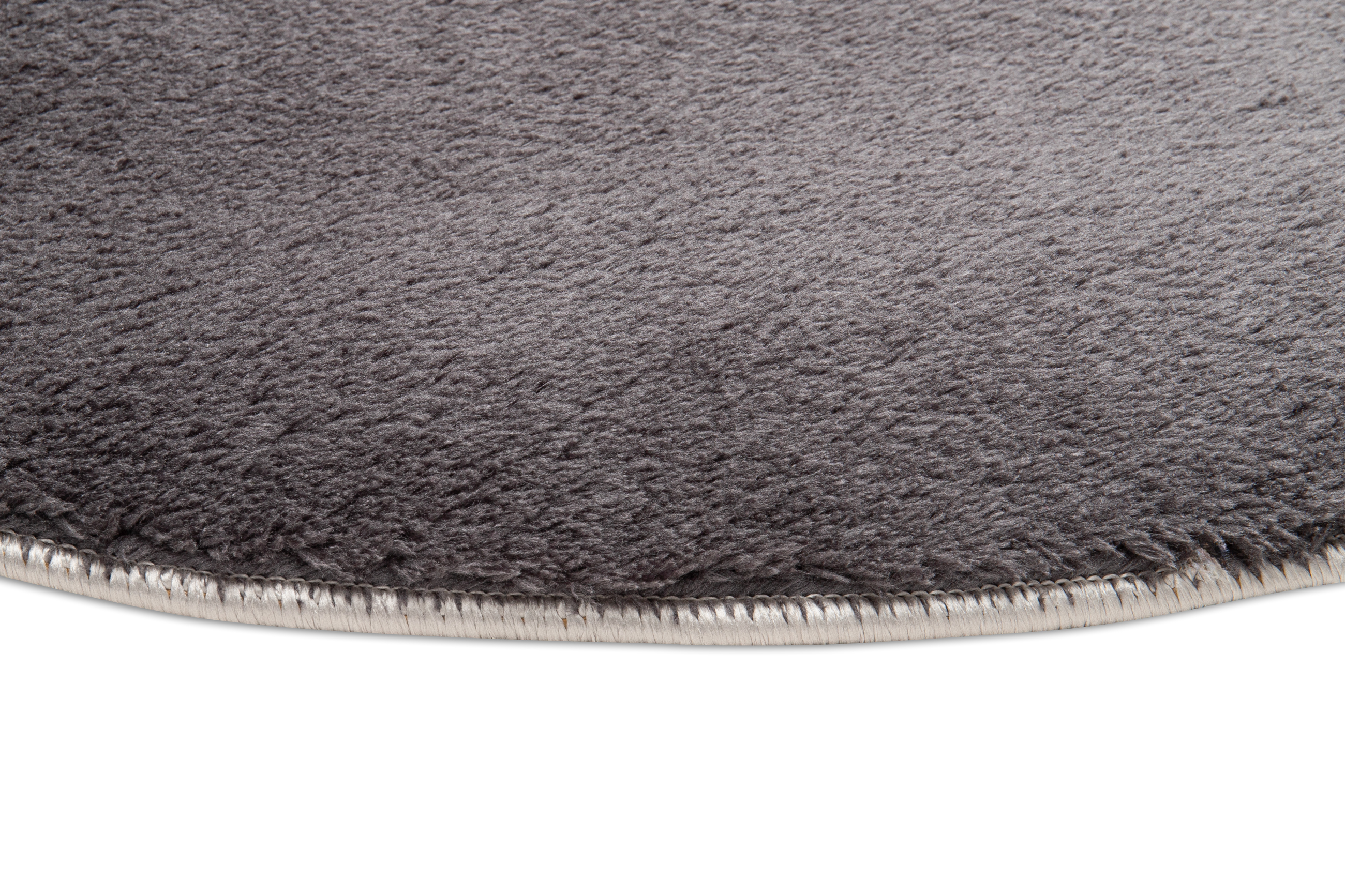 Alfombra Redonda Monocromática Beige Lavable Antideslizante Moderna Salón Dormitorio - Imagen 12 de 22