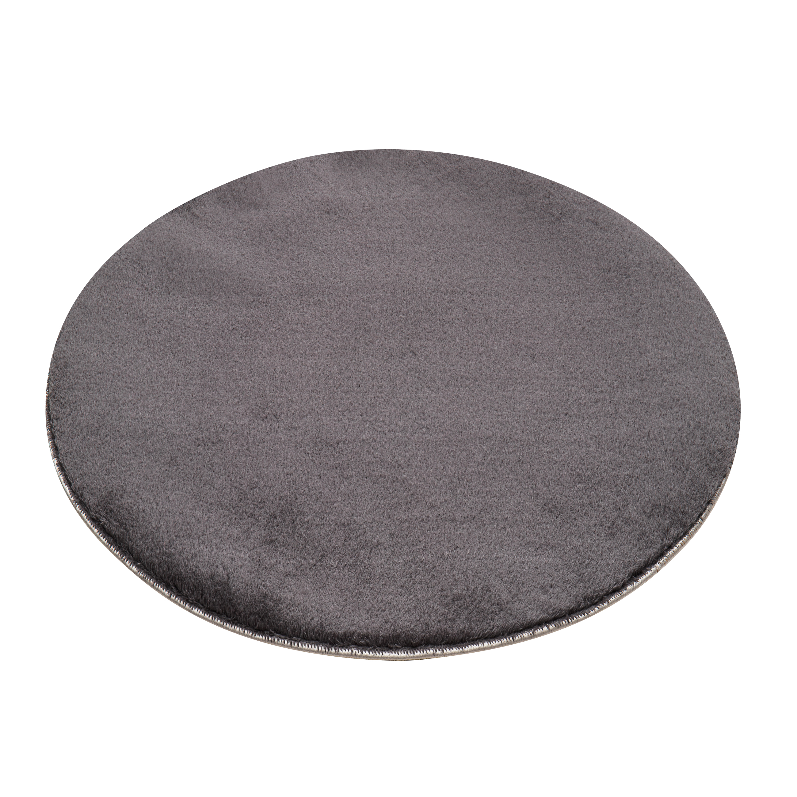 Alfombra Redonda Monocromática Beige Lavable Antideslizante Moderna Salón Dormitorio - Imagen 15 de 22