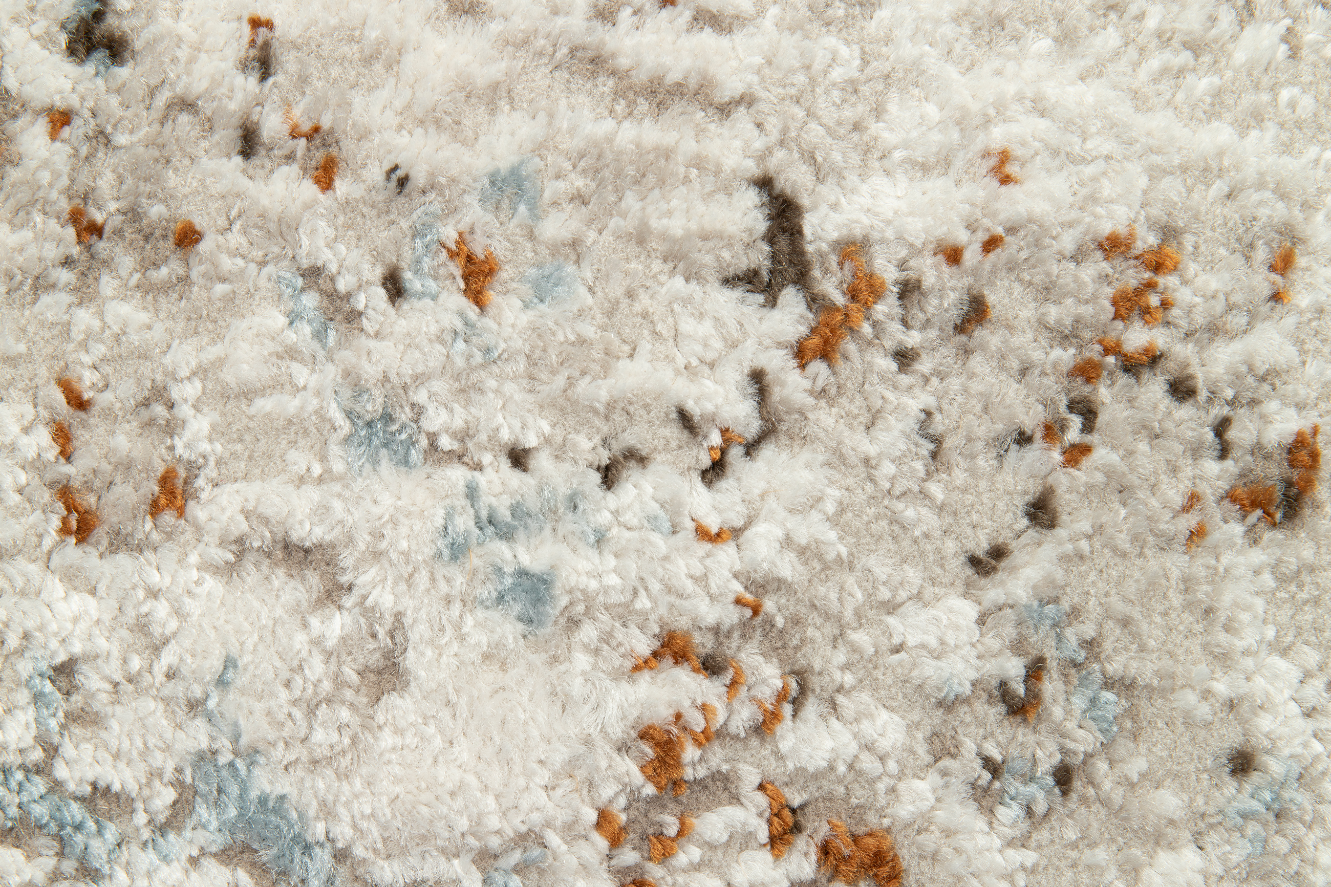 Alfombra de pelo corto clásico patrón floral adorno beige gris salón ECOTEX - Imagen 28 de 33