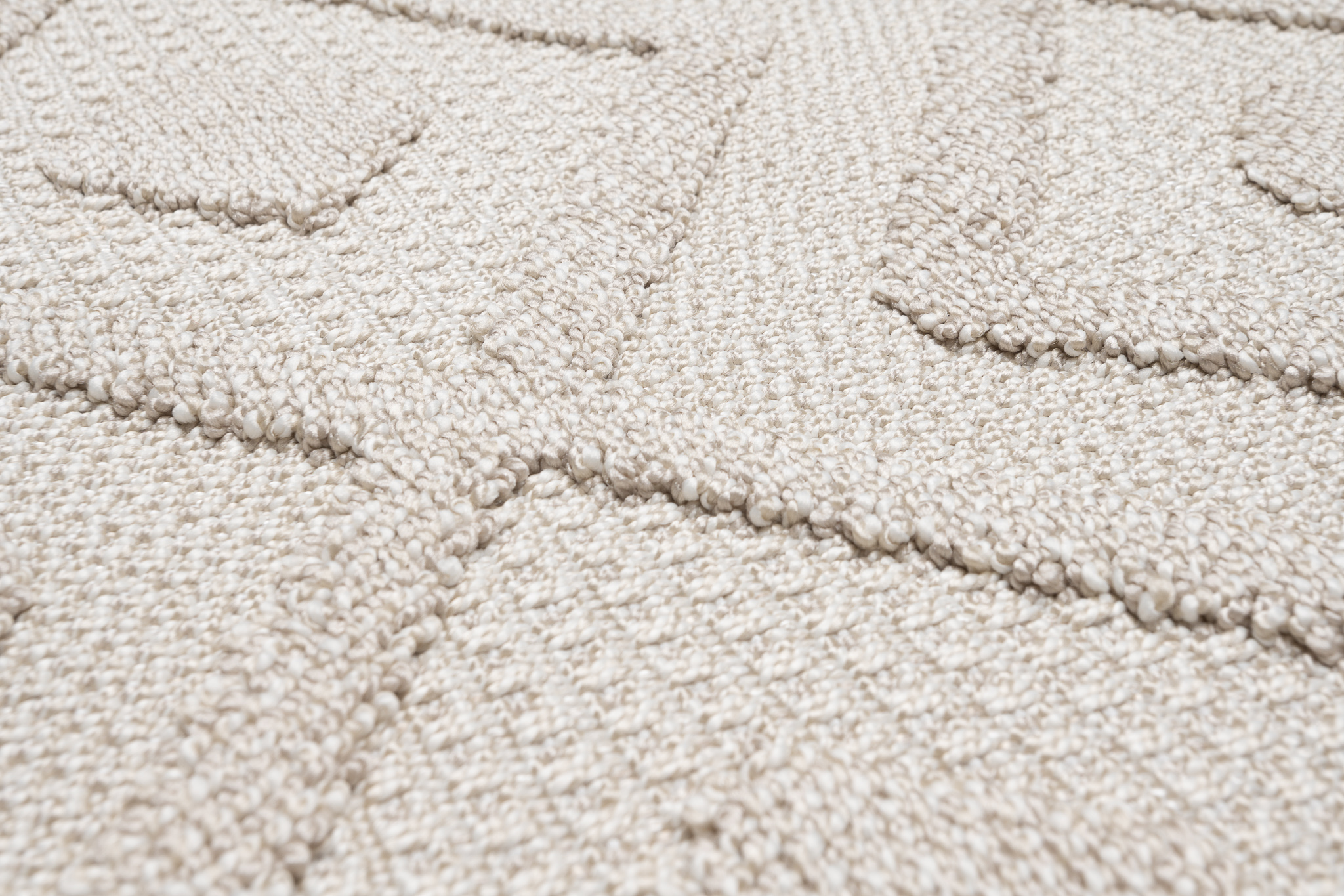 Alfombra Tela Plana 3D Estructura Interior Exterior Beige Flecos Terraza Balcón - Imagen 4 de 11