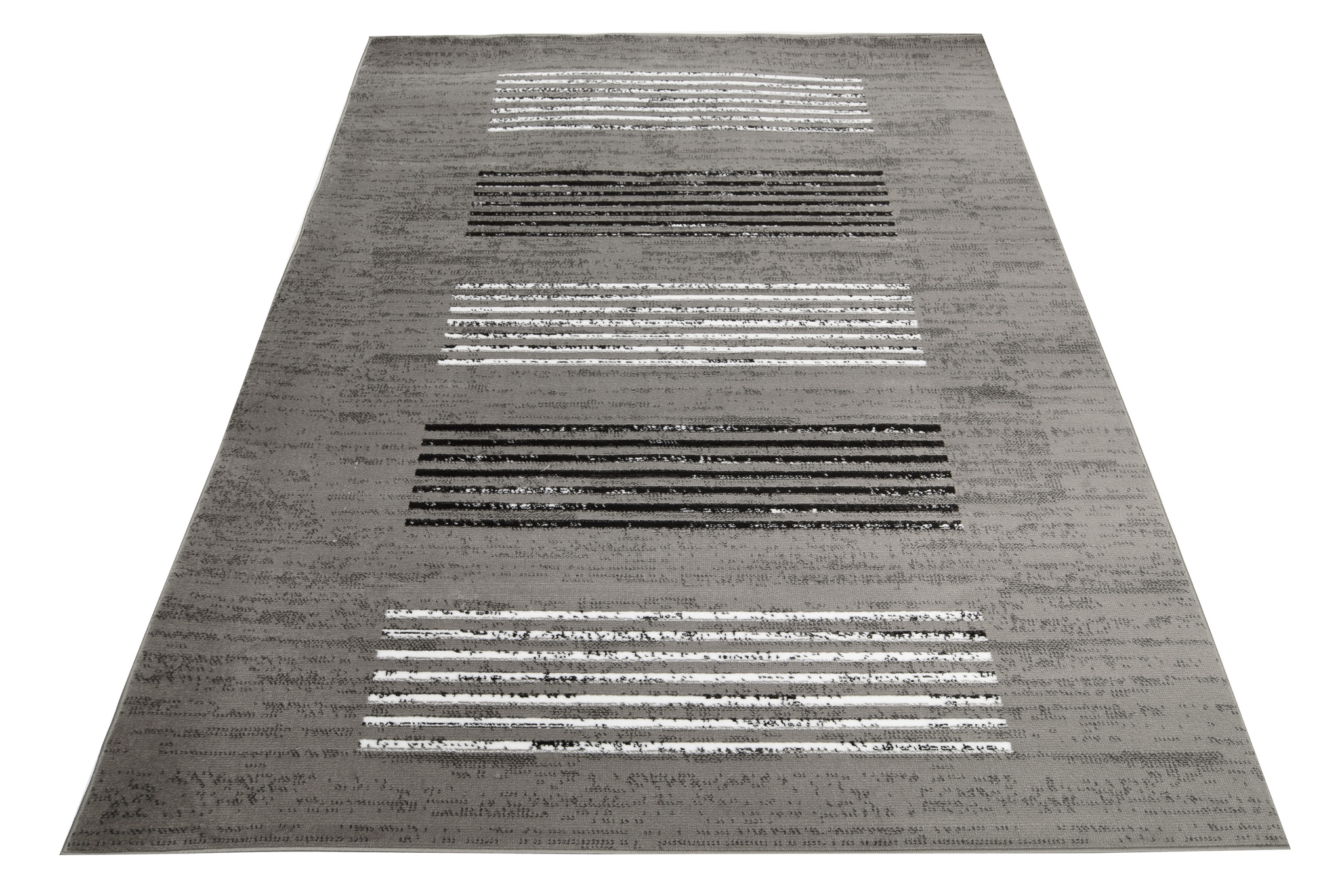 Tappeto 200x300 soggiorno pelo corto grigio moderno motivo geometrico ÖKOTEX - Foto 9 di 41