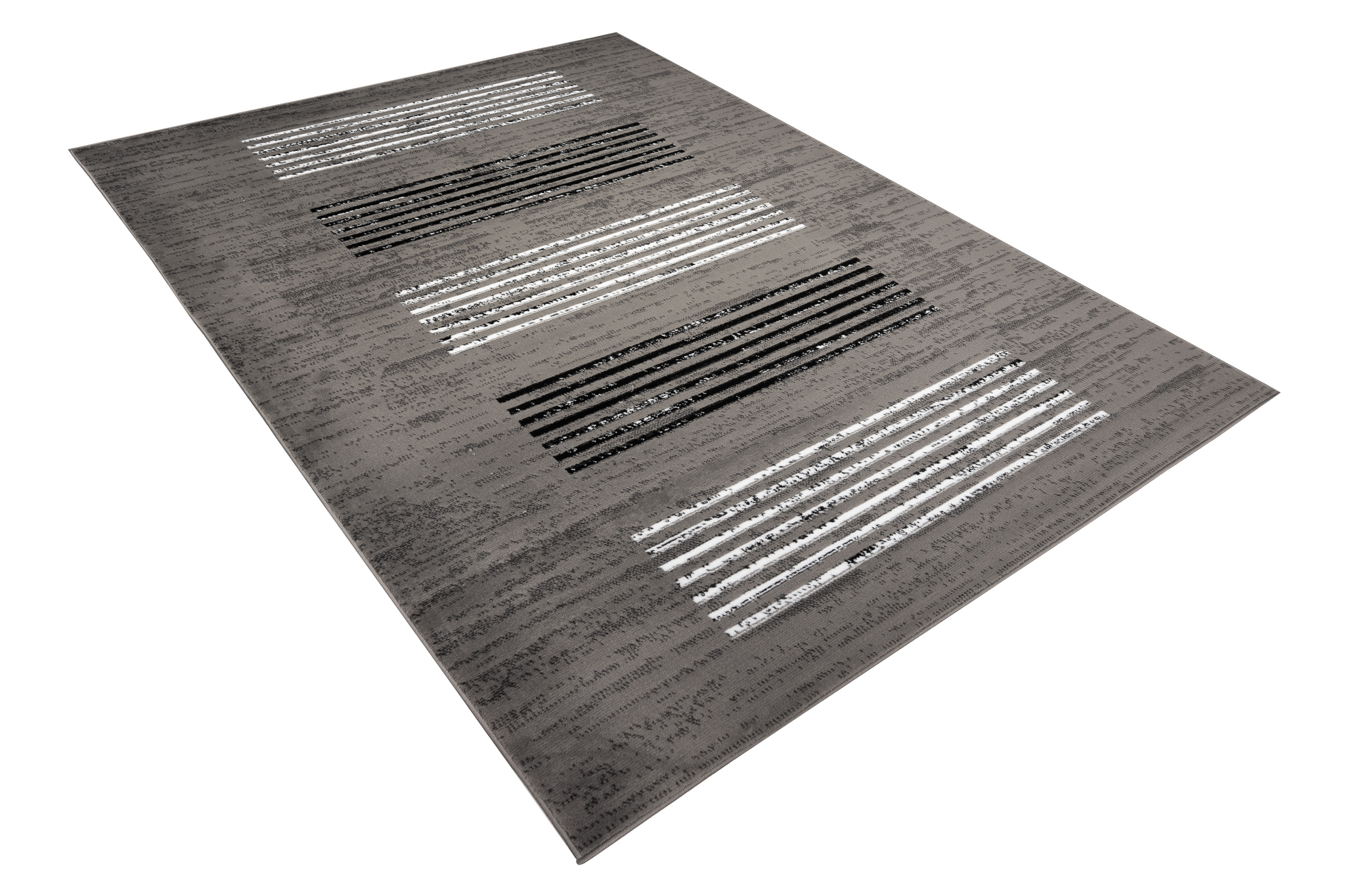Tappeto 200x300 soggiorno pelo corto grigio moderno motivo geometrico ÖKOTEX - Foto 10 di 41