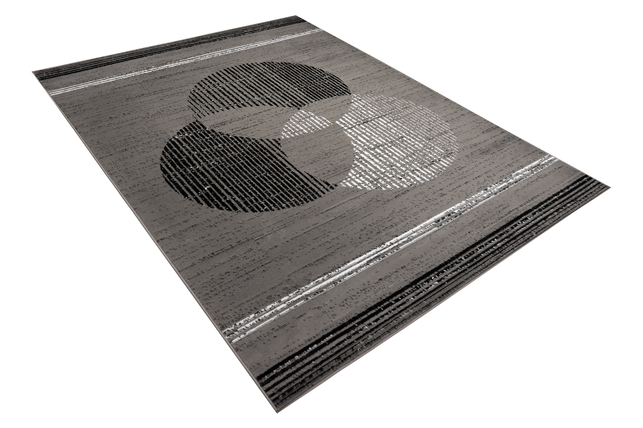 Tappeto 200x300 soggiorno pelo corto grigio moderno motivo geometrico ÖKOTEX - Foto 20 di 41