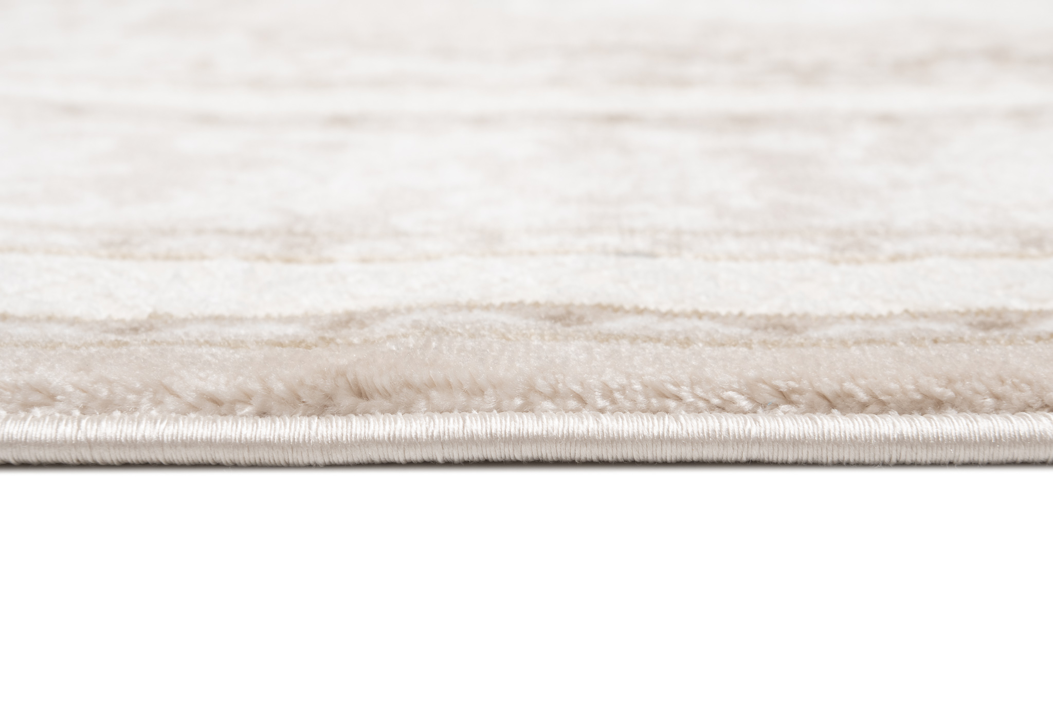 Alfombra Clásica Piso Corto Beige Crema Brillante Floral Borde Salón ÖKOTEX - Imagen 6 de 30