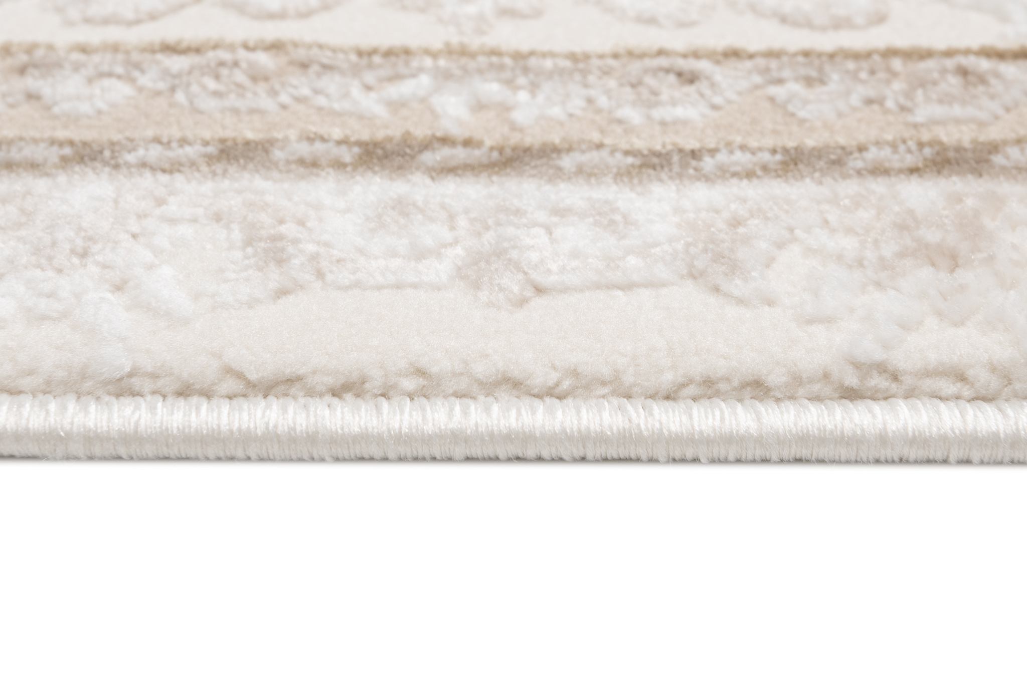 Alfombra Clásica Piso Corto Beige Crema Brillante Floral Borde Salón ÖKOTEX - Imagen 15 de 30