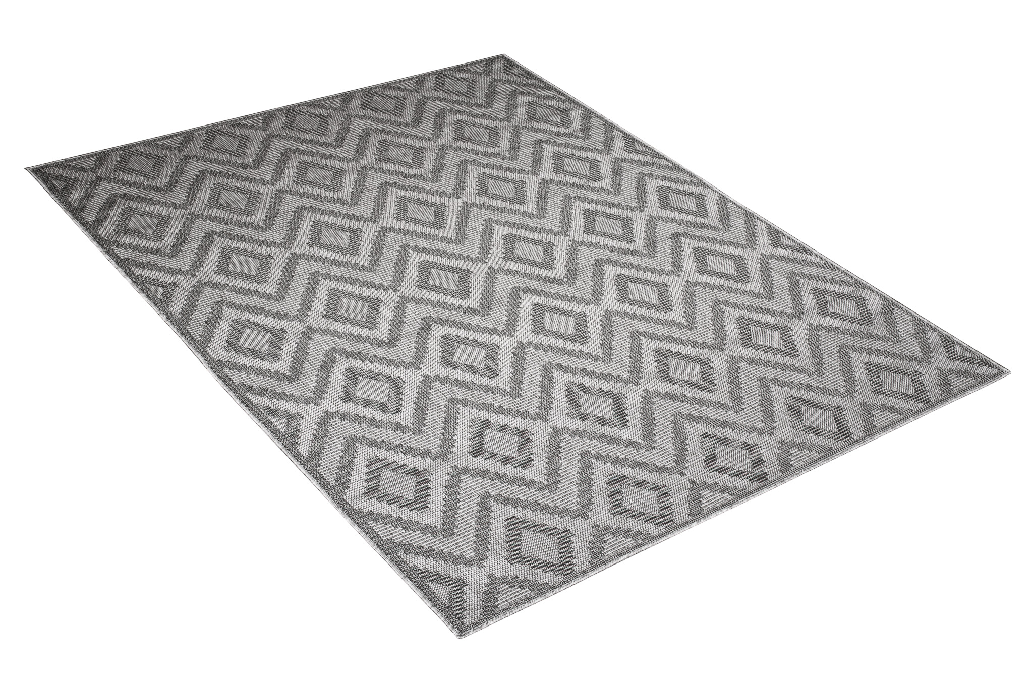 Alfombra exterior tela plana aspecto sisal gris balcón terraza interior resistente a la intemperie - Imagen 49 de 61