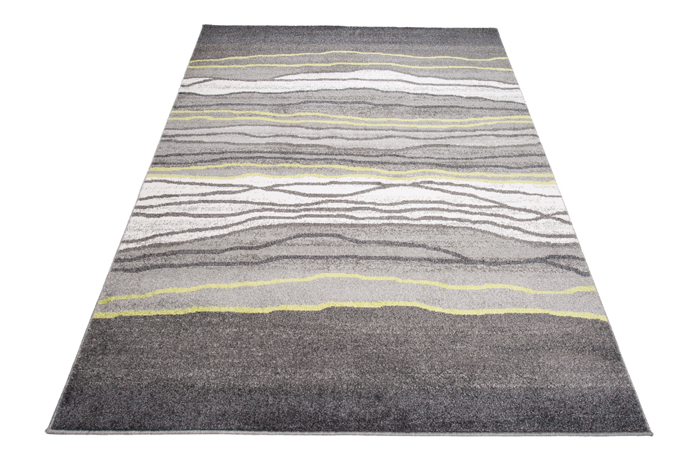 Alfombra de pelo corto moderna a rayas mellizadas de diseño alfombras borrosas salón - Imagen 26 de 27