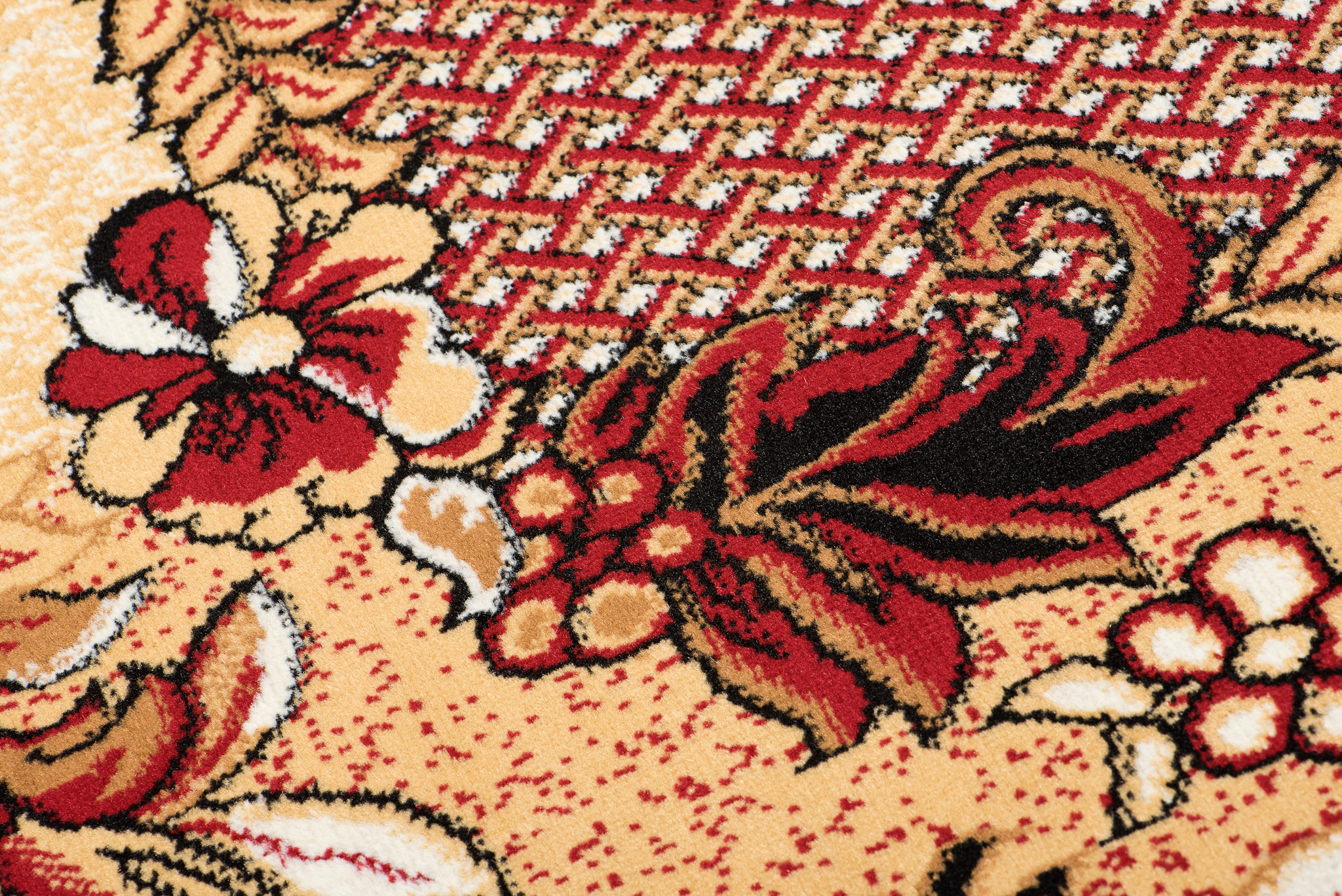 Teppich Modern Blumen Ornament Beige Braun Rot Lila Wohzimmer Schlafzimmer - Bild 20 von 41