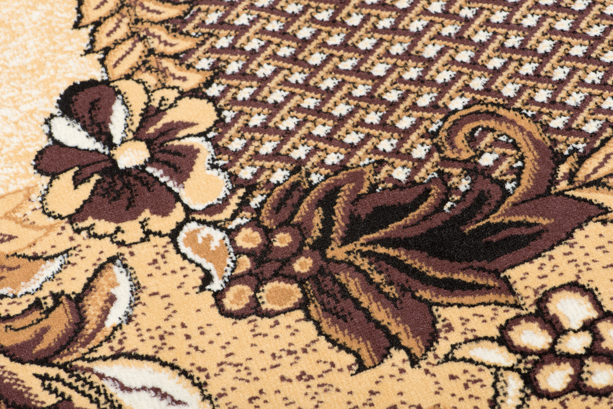 Teppich Modern Blumen Ornament Beige Braun Rot Lila Wohzimmer Schlafzimmer - Bild 28 von 41