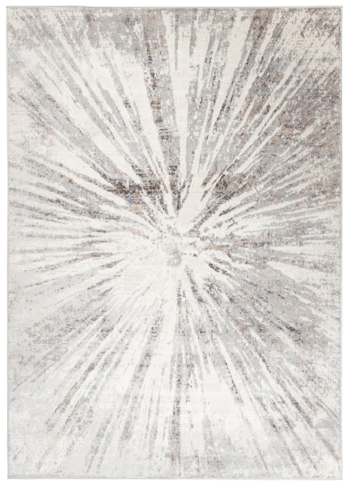 Teppich Kurzflor Grau Beige Blau Verwischt Abstrakt Wohnzimmer Schlafzimmer - Bild 3 von 22