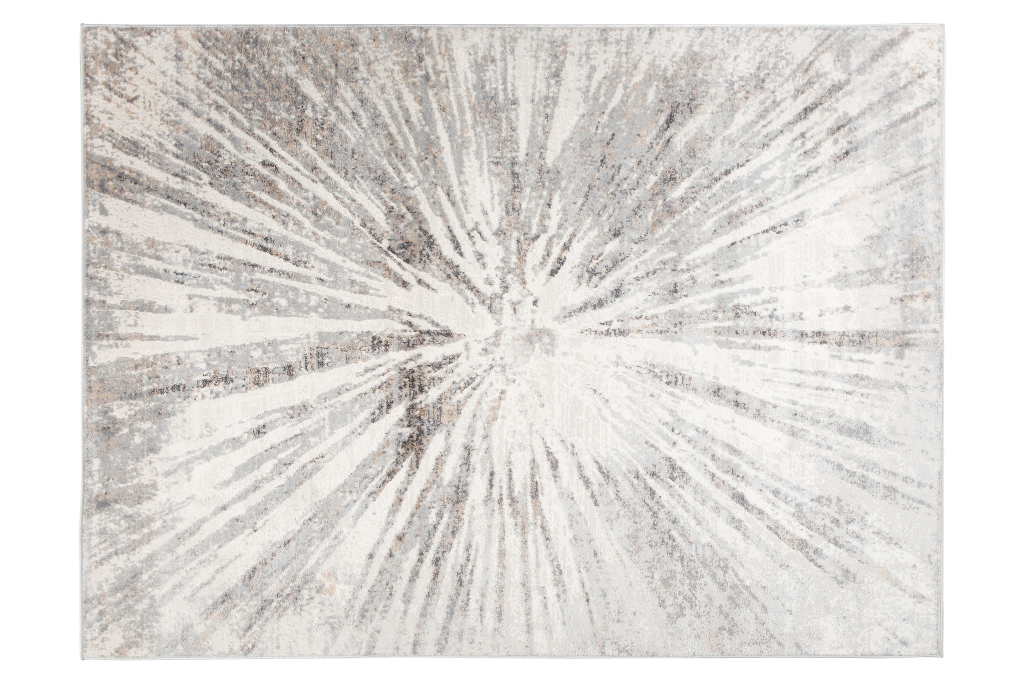 Teppich Kurzflor Grau Beige Blau Verwischt Abstrakt Wohnzimmer Schlafzimmer - Bild 12 von 22