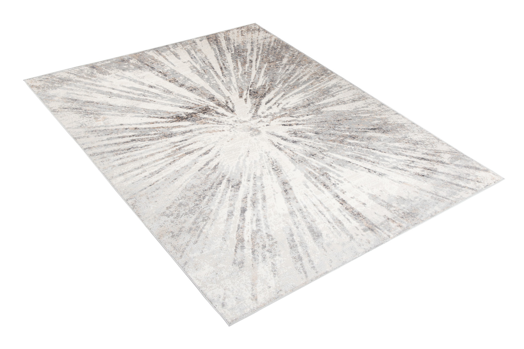 Teppich Kurzflor Grau Beige Blau Verwischt Abstrakt Wohnzimmer Schlafzimmer - Bild 11 von 22