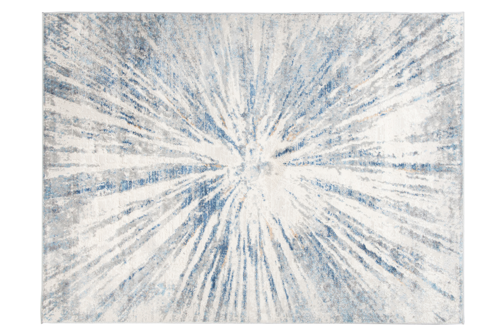 Teppich Kurzflor Grau Beige Blau Verwischt Abstrakt Wohnzimmer Schlafzimmer - Bild 22 von 22