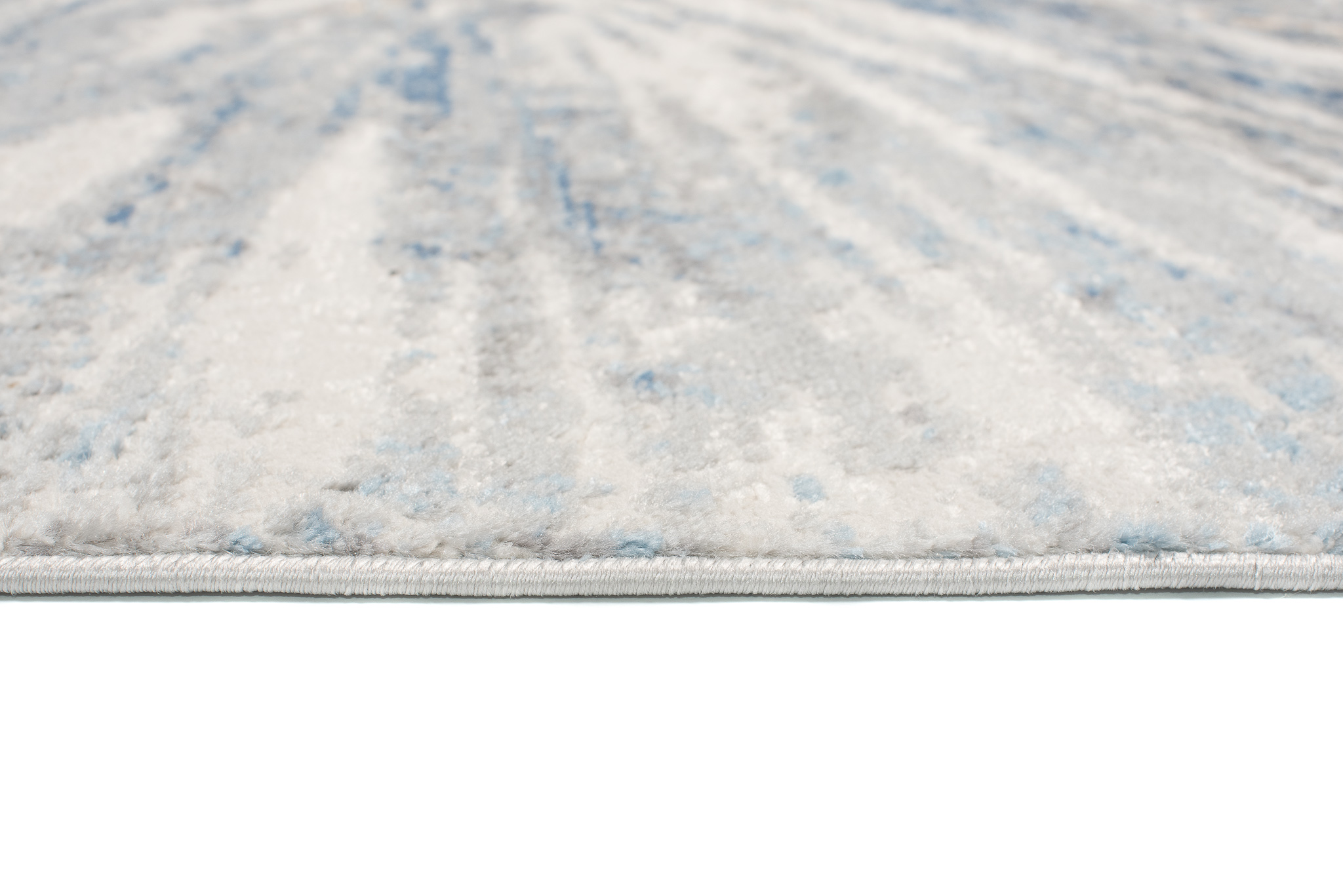 Teppich Kurzflor Grau Beige Blau Verwischt Abstrakt Wohnzimmer Schlafzimmer - Bild 17 von 22