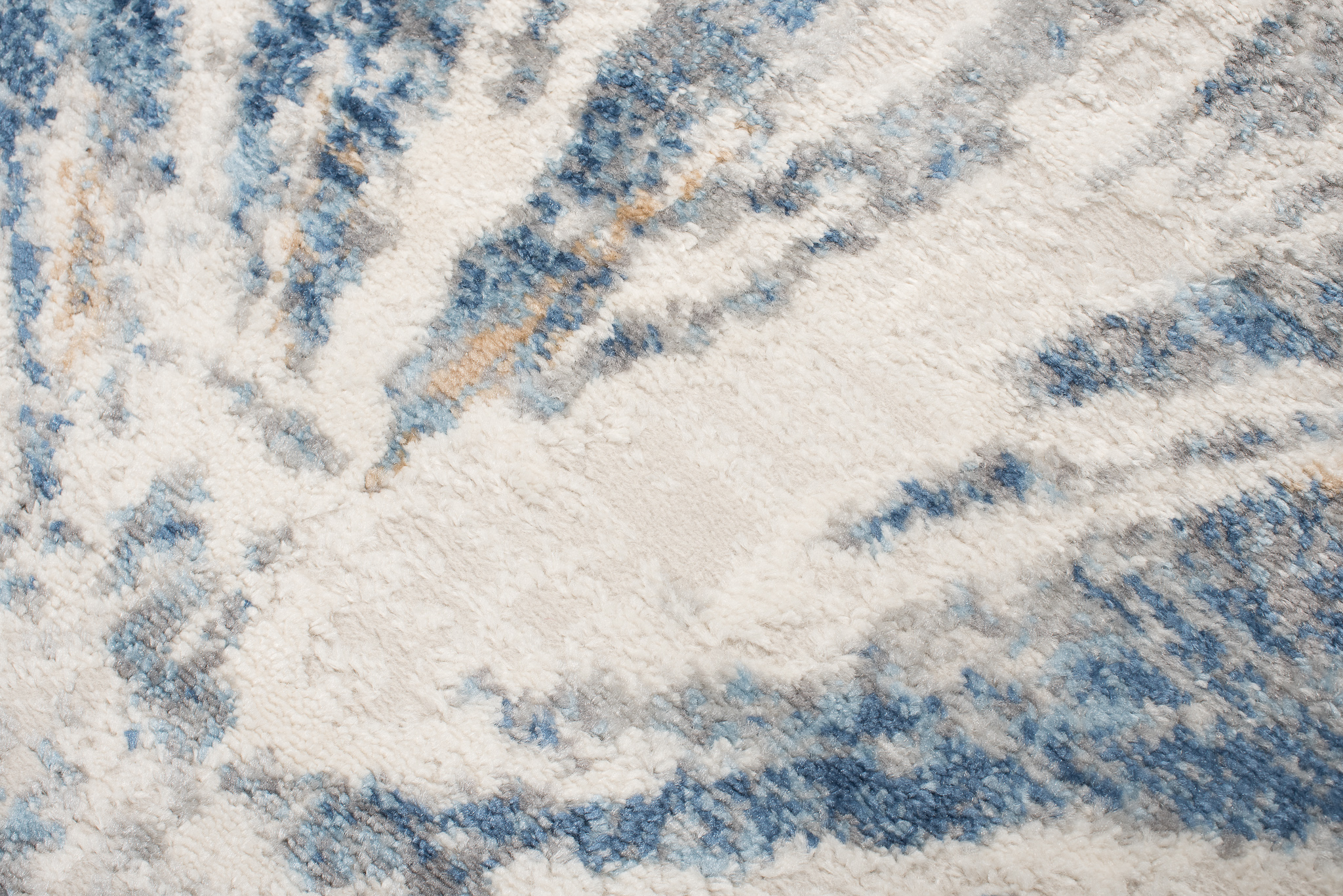 Teppich Kurzflor Grau Beige Blau Verwischt Abstrakt Wohnzimmer Schlafzimmer - Bild 15 von 22