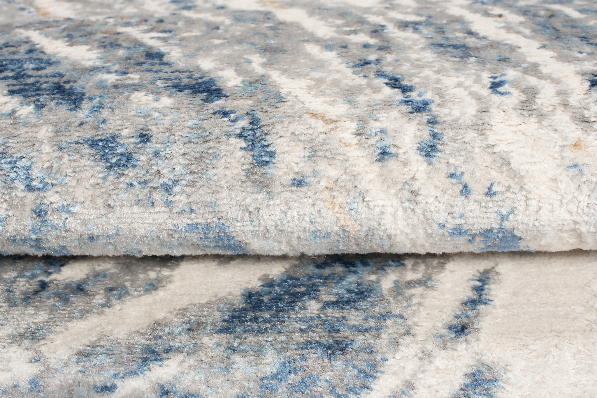 Teppich Kurzflor Grau Beige Blau Verwischt Abstrakt Wohnzimmer Schlafzimmer - Bild 18 von 22